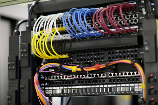 Professional network patch panel installation by NFusion Communications Calgary